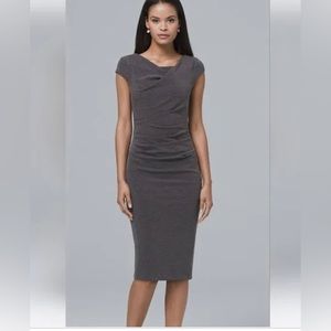 White House Black Market Grey Dress